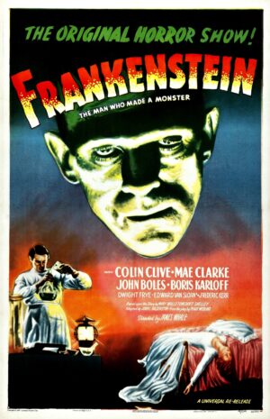 Frankenstein (1931), One Sheet (27'' x 41'') R-1947.