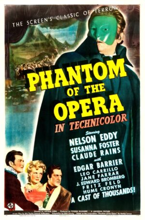 Phantom of the Opera (1943), One Sheet (27'' x 41'') Style A.