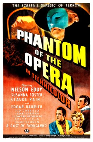 Phantom of the Opera (1943), One Sheet (27'' x 41'') Style B.