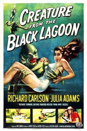 Creature from the Black Lagoon (1954), One Sheet (27'' x 41'') Albert Kallis Artwork.