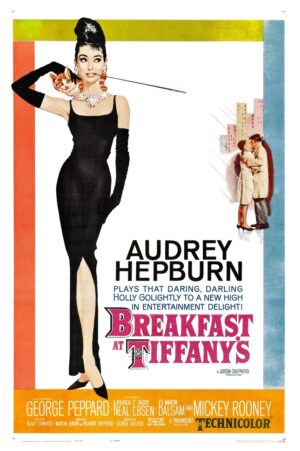 Breakfast at Tiffany's (1961), One Sheet (27'' x 41'') Orange Style, Robert McGinnis Artwork.