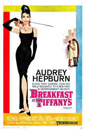 Breakfast at Tiffany's (1961), One Sheet (27'' x 41'') Red Style, Robert McGinnis Artwork.