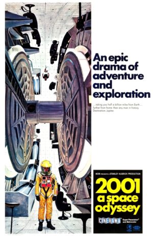 2001: A Space Odyssey (1968), One Sheet (27'' x 41'') Style C Cinerama.