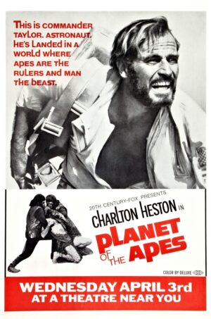 Planet of the Apes (1968), One Sheet (27'' x 41'') Advance Taylor Style.