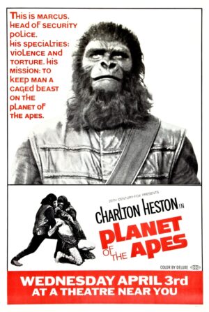 Planet of the Apes (1968), One Sheet (27'' x 41'') Advance Marcus Style.
