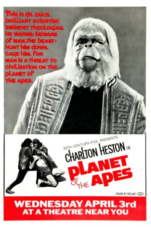 Planet of the Apes (1968), One Sheet (27'' x 41'') Advance Zaius Style.