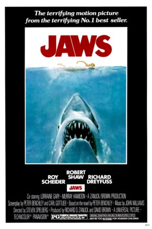 Jaws (1975), One Sheet (27'' x 41'') Roger Kastel Artwork.