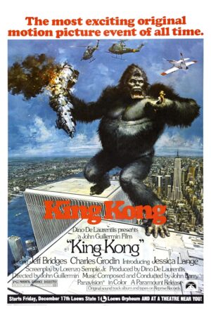 King Kong (1976), One Sheet (27'' x 41'') John Berkey Artwork.