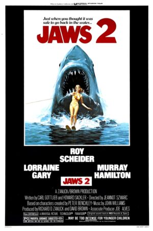 Jaws 2 (1978), One Sheet (27'' x 41'') Lou Feck Artwork.