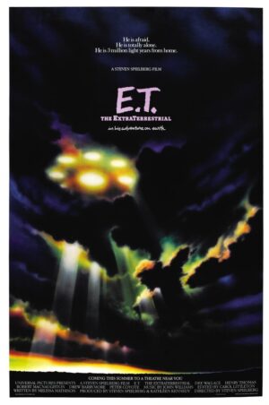 E.T.: The Extra-Terrestrial (1982), One Sheet (27'' x 41'') Advance, John Alvin Artwork.
