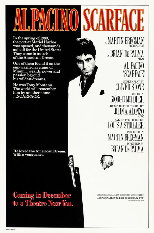 Scarface (1983), One Sheet (27” x 41”) SS, Mike Bryan Artwork. – Movie ...