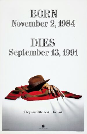 Freddy's Dead: The Final Nightmare (1991), One Sheet (27'' x 41'') SS Advance, Style A.