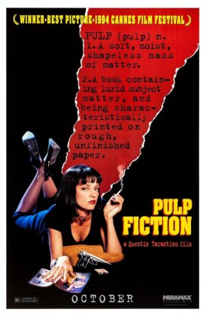 Pulp Fiction (1994), One Sheet (27'' x 41'') Advance Cannes.