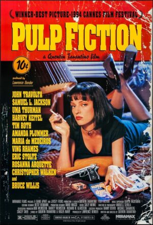 Pulp Fiction (1994), One Sheet (27'' x 40'') SS Cannes.