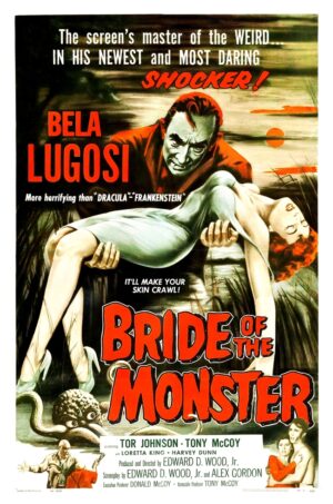 Bride of the Monster (1956), One Sheet (27'' x 41'').