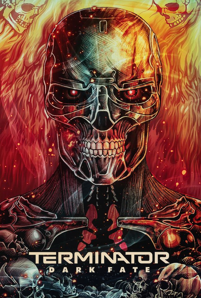 Terminator Dark Fate 12" x 18" 24" x 36" or 27" x 40" 
